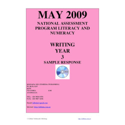 Year 3 May 2009 Writing - Response